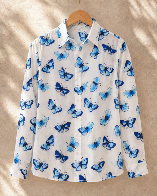 Azure Butterfly Classic Shirt