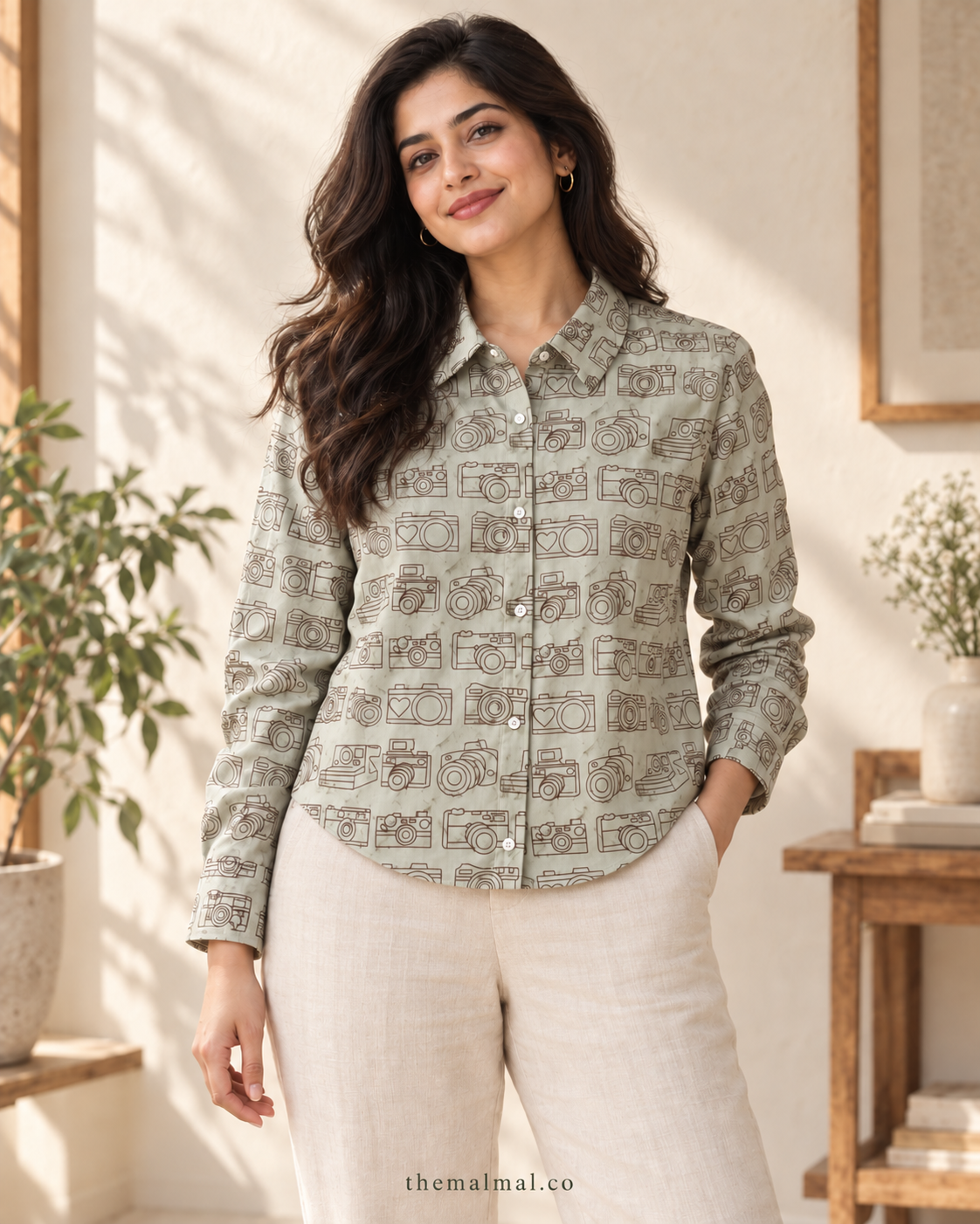 Snap Shirt- Waist length