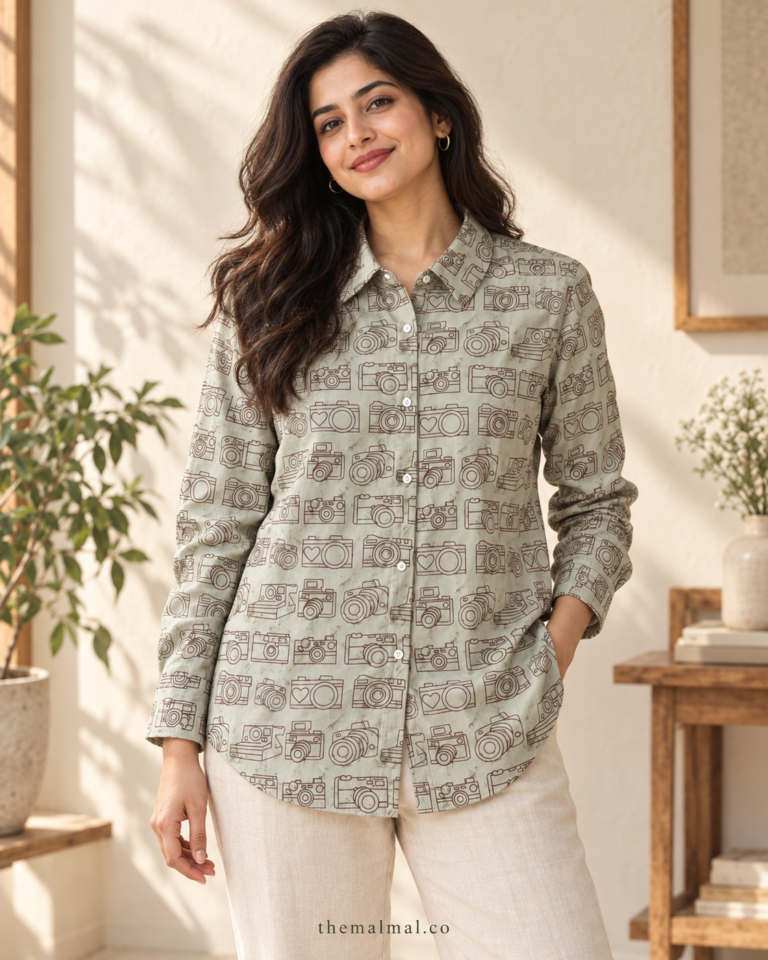 Snap Shirt- Hip length