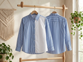 The Split-Panel Striped Shirt