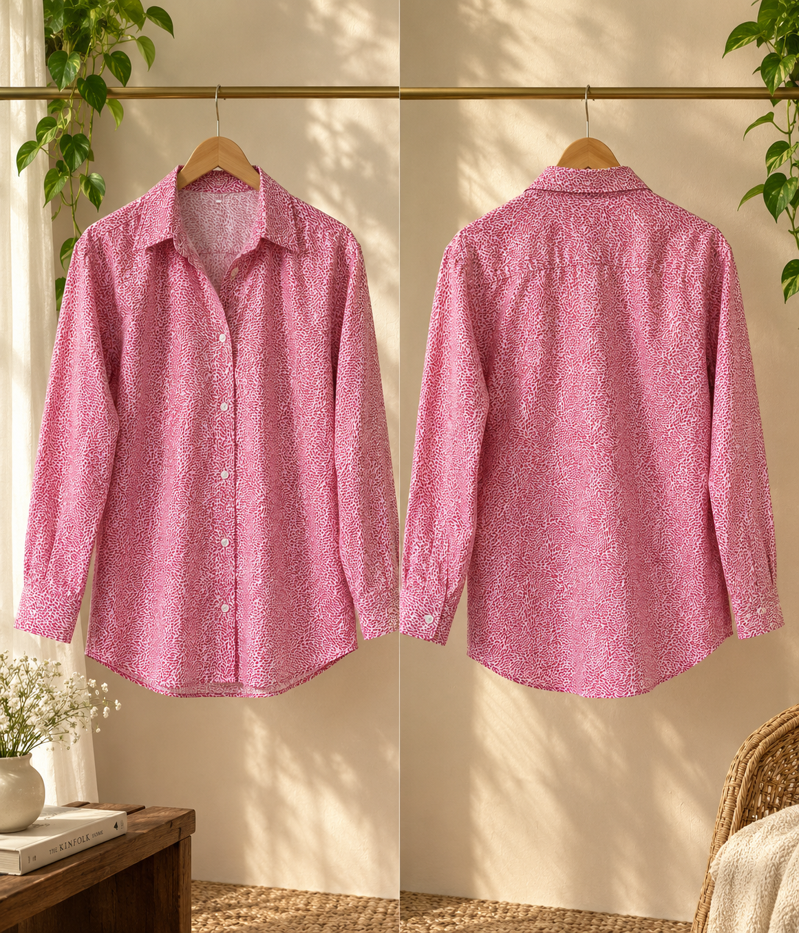 Red Petal Split Shirt
