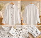 White & Black Dots Shirt