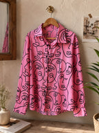 Pink Élan Sketch Shirt