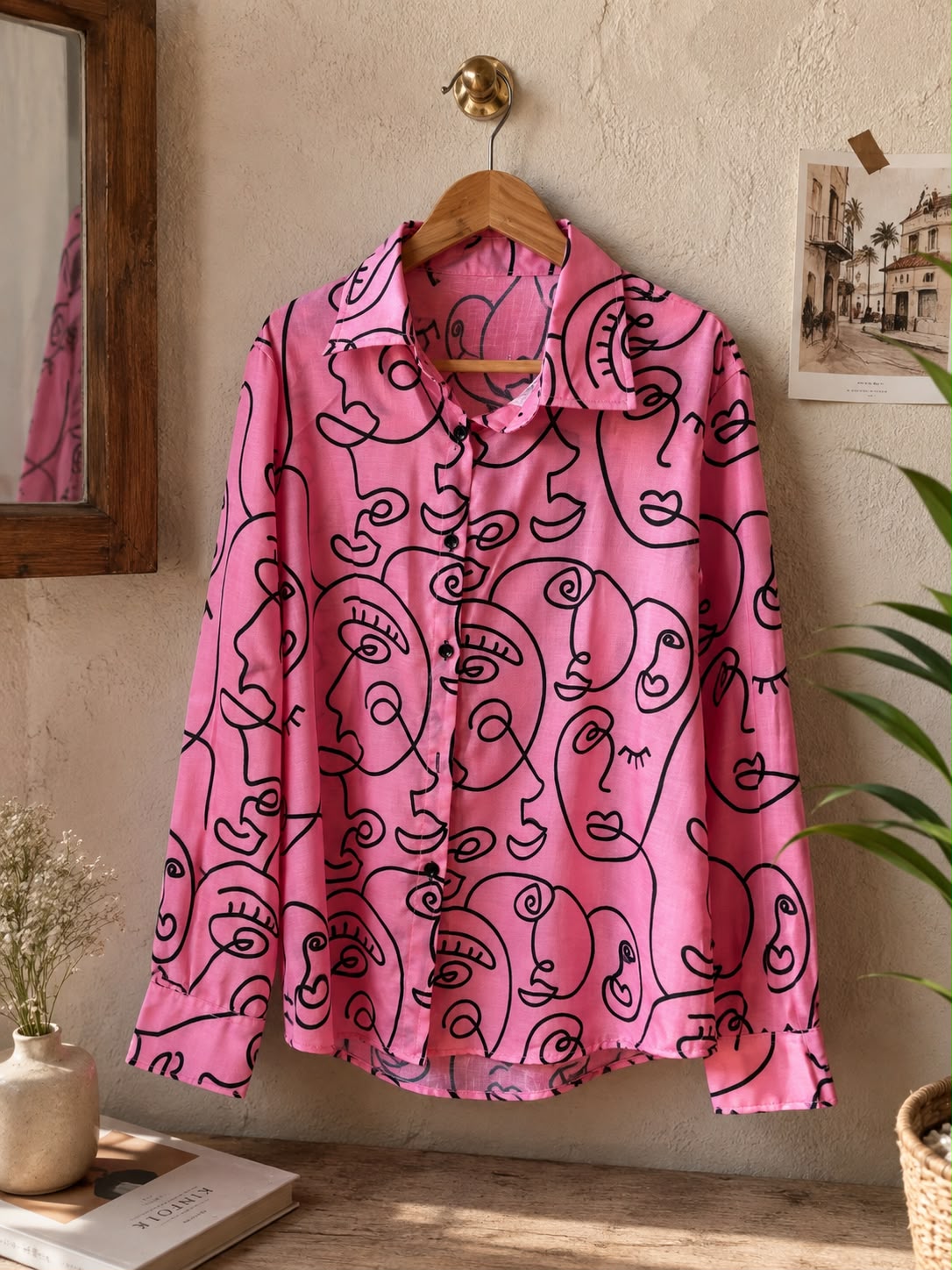 Pink Élan Sketch Shirt